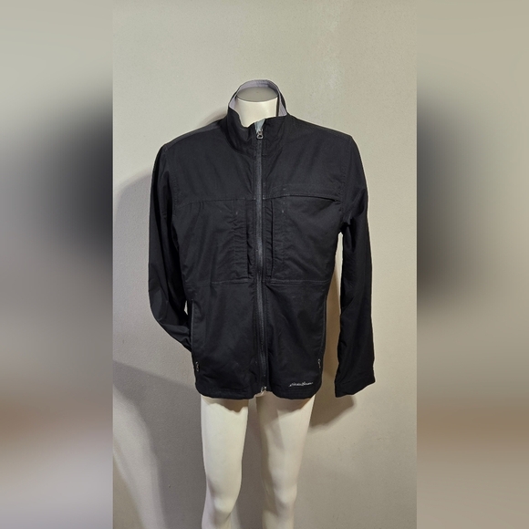 Eddie Bauer Full Zip Black Jacket Men's Size Medium - Picture 1 of 7